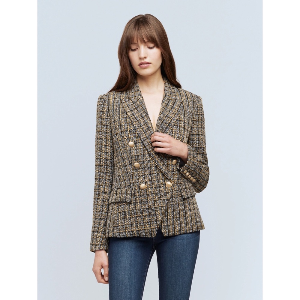 NWT L’AGENCE Kenzie Tweed Blazer